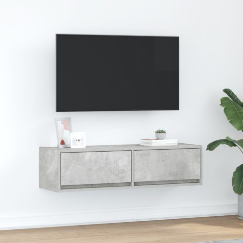 TV Szekrény Betongrey 100x31x25,5 cm Szerelt Fa