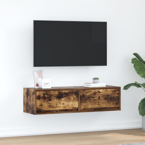 Televíziós szekrény Füstölt tölgy 100x31x25,5 cm Mérnöki fa