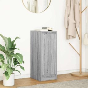   szürke sonoma színű szerelt fa tálalószekrény 29,5x34x76 cm