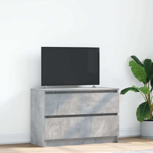 betonszürke szerelt fa TV-szekrény 80x35x54 cm