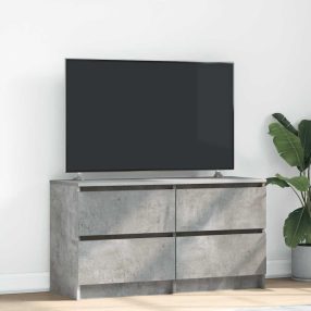 betonszürke szerelt fa TV-szekrény 100x35x54 cm