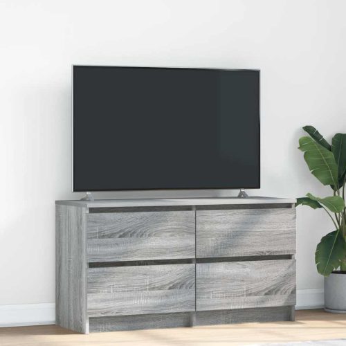 szürke sonoma színű szerelt fa TV-szekrény 100x35x54 cm
