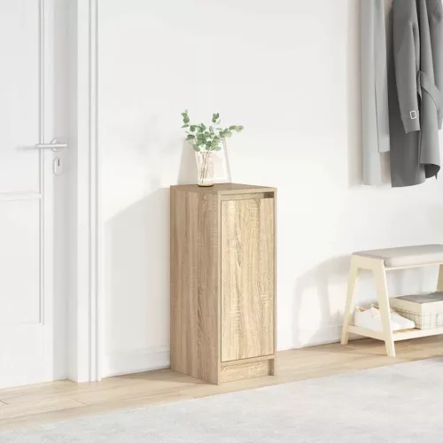 sonoma tölgy színű szerelt fa cipőszekrény 29,5x34x76 cm