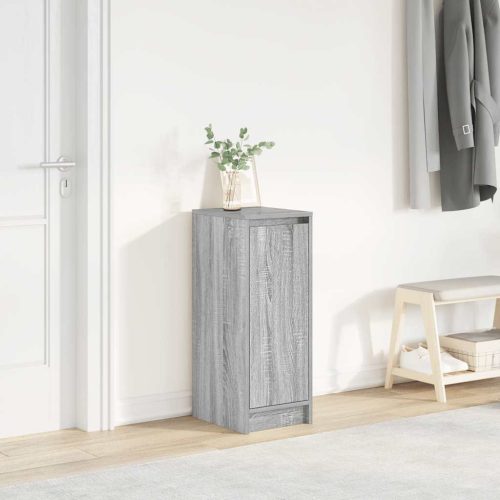 szürke sonoma színű szerelt fa cipőszekrény 29,5x34x76 cm