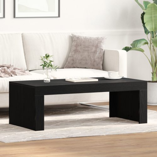 Fekete Tölgy Kávézóasztal 102x50x35 cm Műanyag Fa