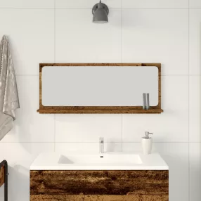 Fürdőszoba Tükör Régi Fa 90x10,5x37 cm Műszaki Fa