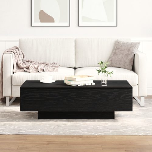 Kávézóasztal Fekete Tölgy 100x30x36,5 cm Mérnöki Fa