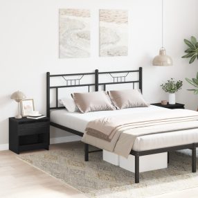 Éjjeli szekrények 2 db Fekete tölgy 40x30x39 cm Műgyanta