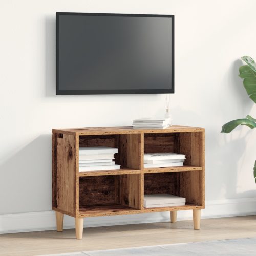 TV szekrény fa lábbal régi fa 69.5x30x50 cm
