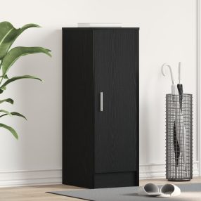 Cipőszekrény Fekete Tölgy 32x35x92 cm Mérnöki Fa