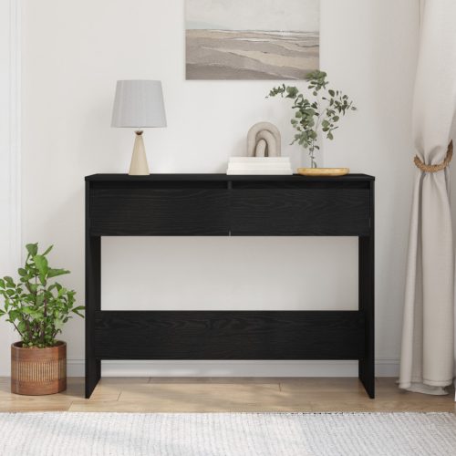 Fekete Tölgy Konzolasztal - 100x35x76.5 cm - Mérnöki Fa
