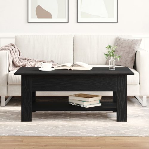 Fekete Tölgy Kávézóasztal 102x55x42 cm Műszaki Fa