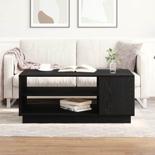 Fekete Tölgy Coffee Table 102x55x43 cm Mérnöki Fából készült