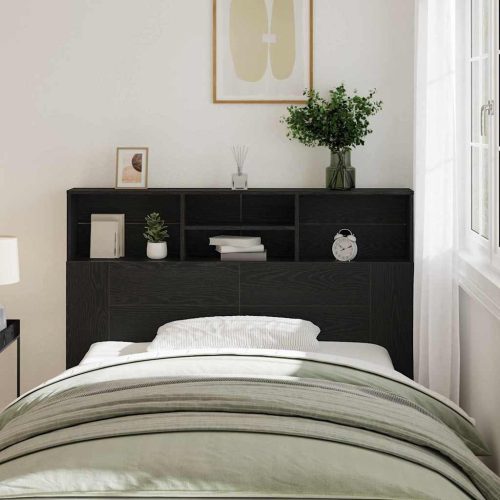 Fejhajtó szekrény Musta tammi 140 x 19 x 103.5 cm Műanyag Fa