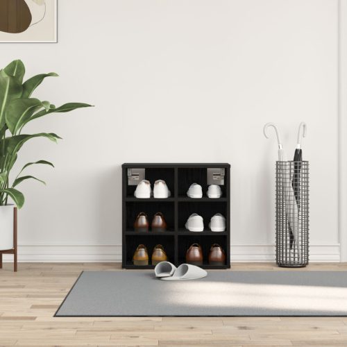 Cipőszekrény Fekete Tölgy 52,5x30x50 cm