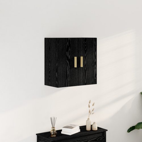 Fekete Áfonyás Fali Szekrény - 60x30x60 cm, Műszálas Fából Készült