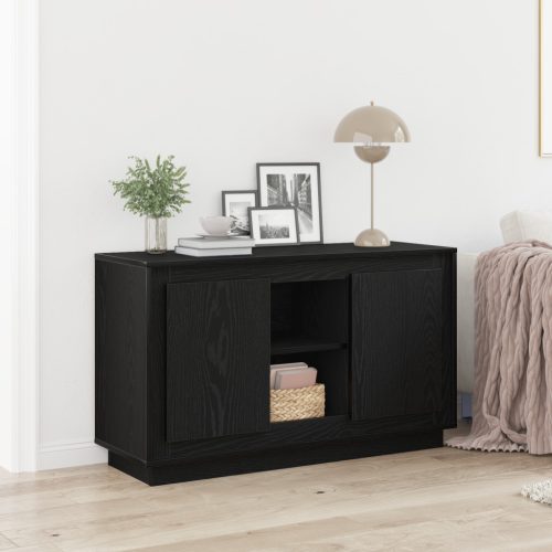 Fekete tölgy oldalszekrény 102x35x60 cm Mérnöki fa