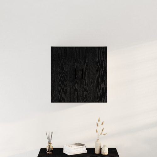Fali Szekrény Fekete Tölgy 60x31x60 cm Műanyag