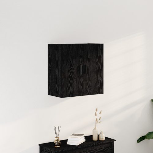 Fali Szekrény Fekete tölgy 60x31x60 cm Forgácslap