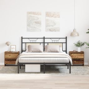 Éjjeli asztal 2 db Régi fa 45x34x44,5 cm Készített fa