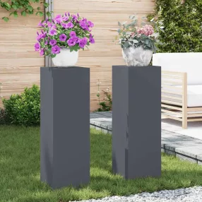 Növényállványok 2 pcs Antracit 24 x 24 x 75 cm Acél