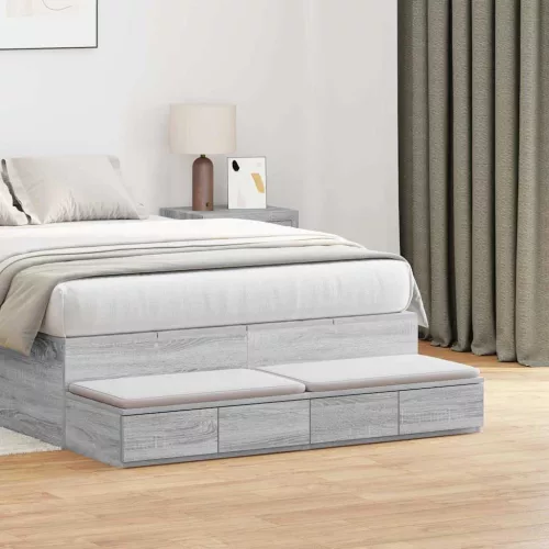 Ágyfiókok fiókkal Szürke sonoma 120 x 36.5 x 16.5 cm Faanyag