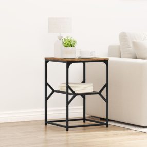 Oldal Asztal Régi Fa 41x40x60 cm Műanyag Fa