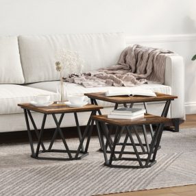 Oldaltáblák 3 db Füstölt tölgy Mérnöki fa