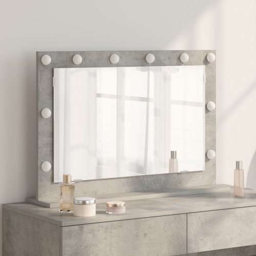 pipere tükör Beton szürke Üveg 80 x 55 x 18 cm Tükör