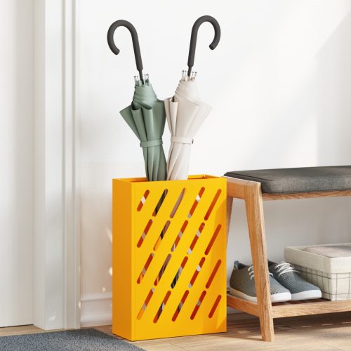 Mustár Sárga Ernyőtartó 28x12x41 cm Acél