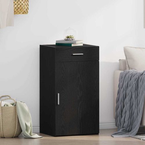 Széf fiókkal Musta tammi 50 x 42.5 x 93 cm Faanyag