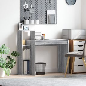   számítógépes íróasztal Szürke sonoma Forgácslap Közepes Polcolás