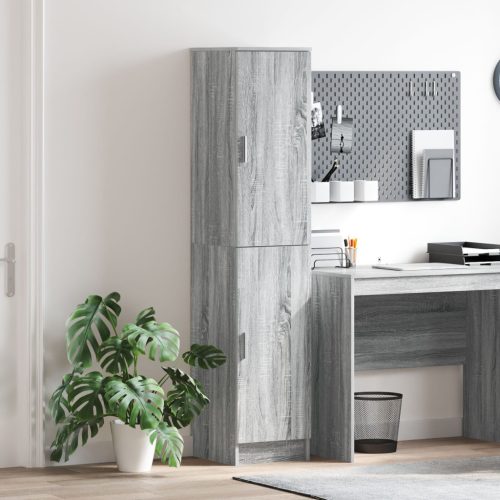 Büfé Szekrény Szürke sonoma MDF Közepes Büfé szekrény