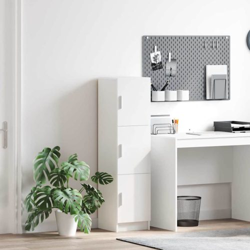 Magas Tároló Fehér 31,5 x 32 x 124 cm Faanyag