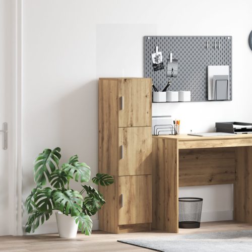 Kézműves Tölgy Sideboard Kézműves tölgy Mérnökfa Nagy Tárolás