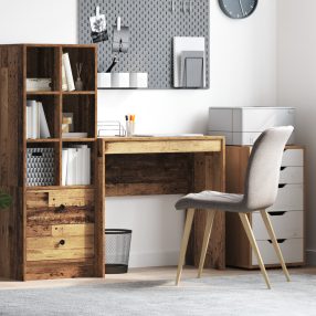 Rusztikus Íróasztal Régi Fa Felület Fa 80 x 40 x 76 cm