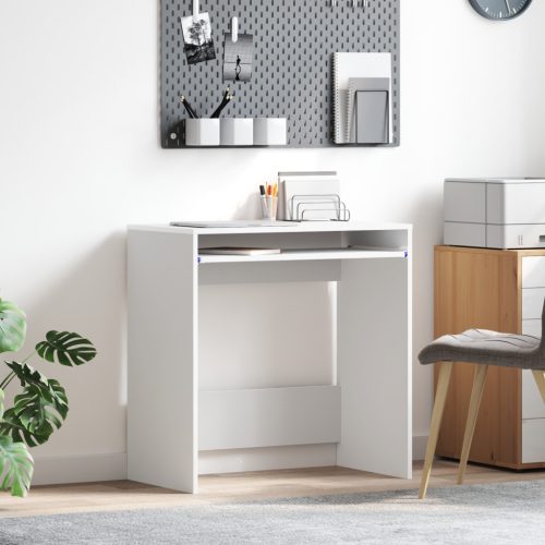 Számítógépasztal Fehér Engineered wood Kompakt Szervezők