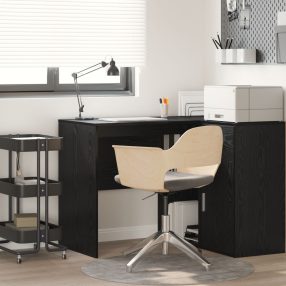   Íróasztal Fekete tölgy Szerelt fa Kompakt Fekete tölgy íróasztal