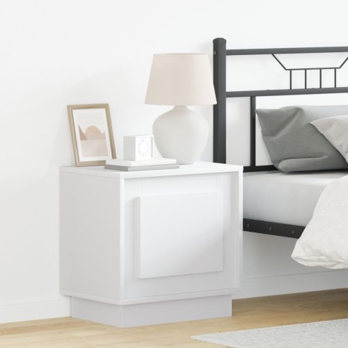 Éjjeli szekrény LED fényekkel 2 db Fehér 44x34,5x45 cm