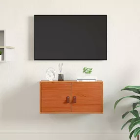   Fali Szekrény Faggyú barna 60 x 30 x 30 cm Tömör fenyőfa