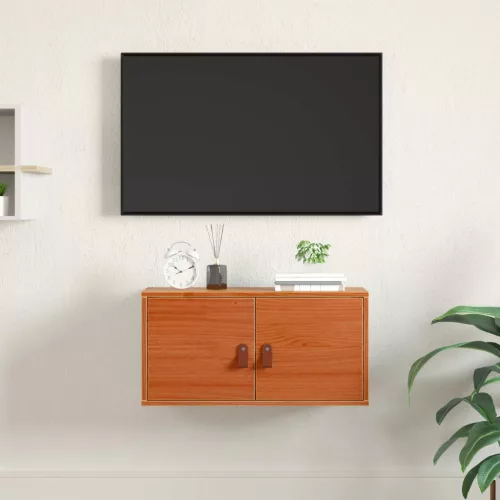 Fali Szekrény Faggyú barna 60 x 30 x 30 cm Tömör fenyőfa