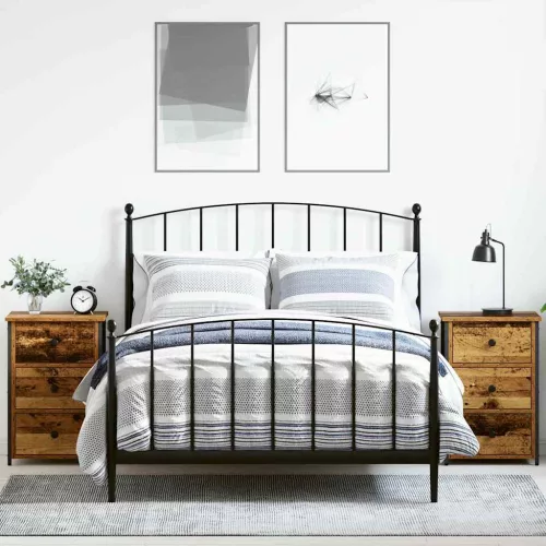 Éjjeliszekrény fiókkal 2 pcs Barna 40 x 36 x 60 cm