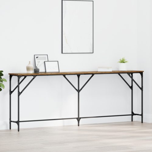 Konzolasztal Régi Fa 200x29x75 cm MDF