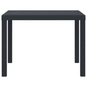 Kerti Asztal Antracit 100 x 100 x 73 cm polirattan
