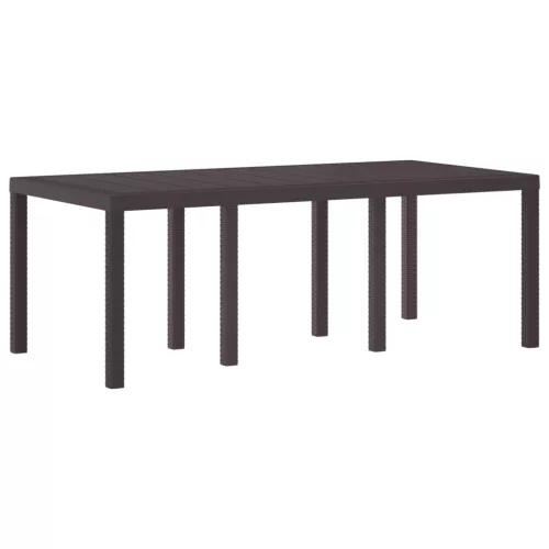 Kerti Asztal Barna 200 x 100 x 73 cm polirattan
