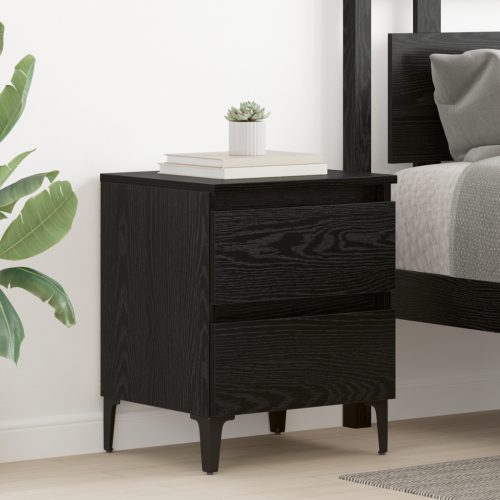 Ágy Kabinet Fekete Tölgy 40x35x50 cm Mérnöki Fa