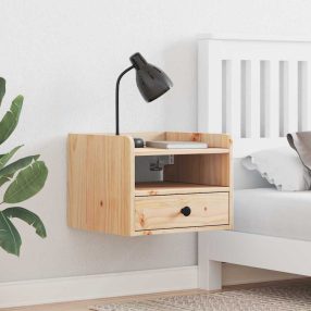   Éjjeli asztal 2 pcs Barna 38 x 36 x 29.5 cm Tömör fenyőfa