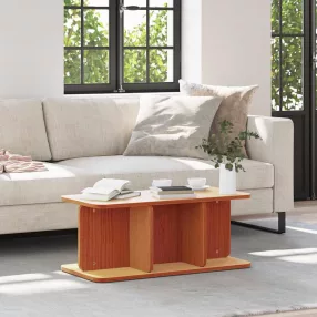   Dohányzóasztal Viaszbarna 80 x 39,5 x 33,5 cm Tömör fenyőfa