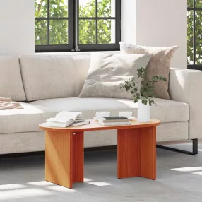   Dohányzóasztal Viaszbarna 80 x 39.5 x 35 cm Tömör fenyőfa