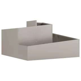   vidaXL Kerti cserép Barna 80 x 80 x 50 cm Időjárásálló acél